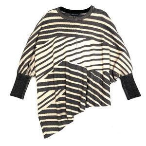 MING WANG Bias Cut Sweater Tunic (OSFM)